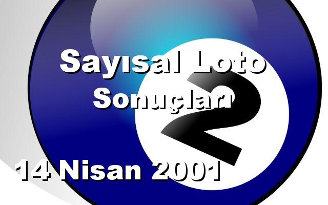 Sayısal Loto detay bilgiler 14/04/2001